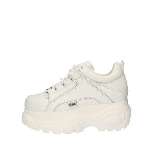 SCARPE SNEAKERS ALTE DONNA BUFFALO LONDON 1339 14 PELLE BIANCO ORIGINALE AI  NEW | eBay