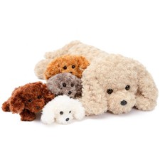 Dog Stuffed Animals with Baby Inside, Soft 24 Inch Stuffed Labrador Dog Plush...