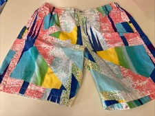 Vintage 80 s Surfline Jams Abstract Bright Shorts Size Small. There Is A Stain.