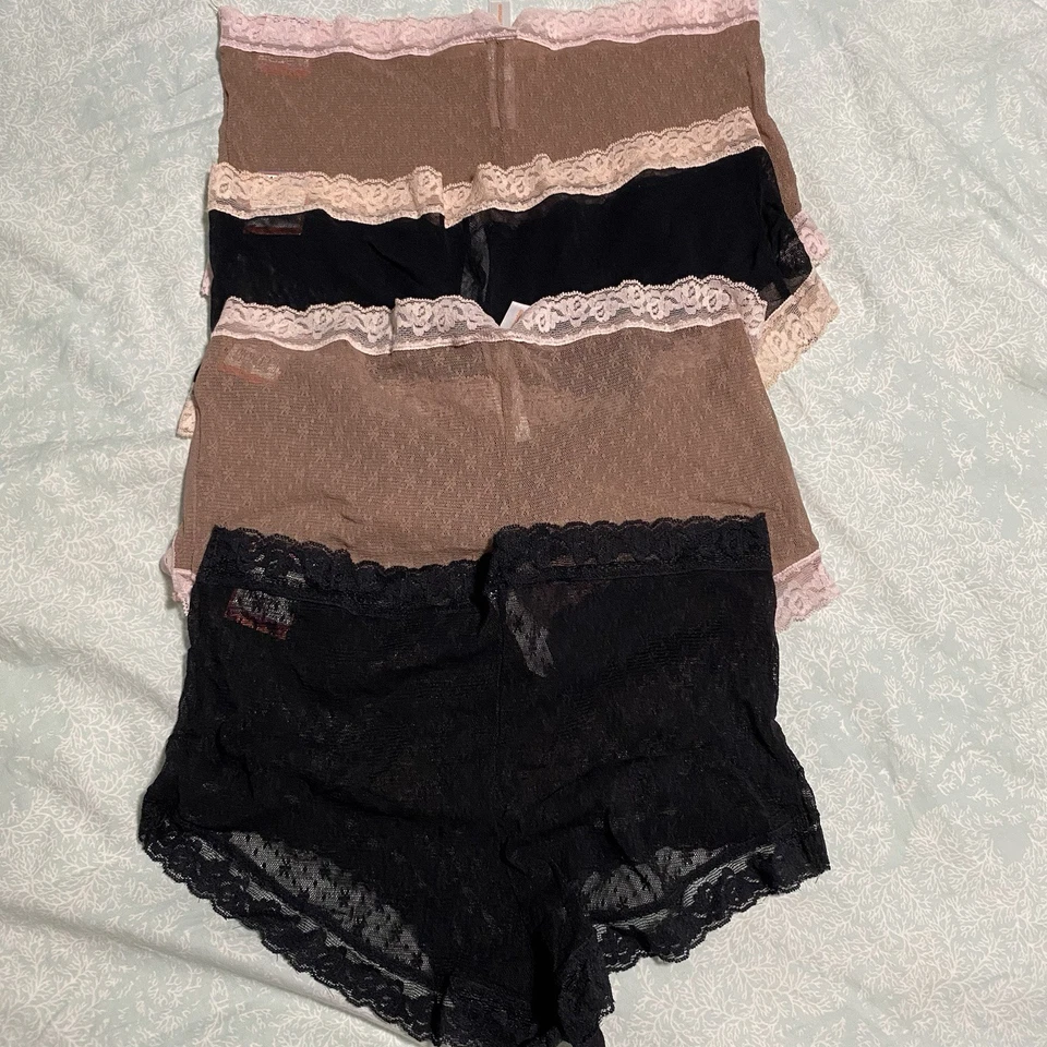 Gilligan O’Malley (4) Bragas de Encaje para Mujer XXL 18 Marrón Negro Rosa Niño Cortas *NUEVO DE STOCK Foto 2 de 4