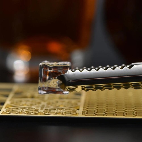 Piatto design cubetti di ghiaccio grado alimentare ottone stampo timbro bar barista pressa whisky - - Foto 2 di 26