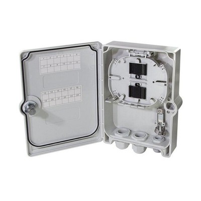 LogiLink FB124E FTTH distribution box max. 24  fibers, 6x LC/QD or SC/DX, un ~E~