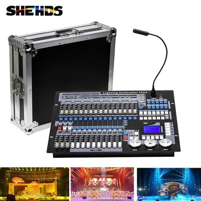 SHEHDS DMX Console 1024 DMX Controller W/Flightcase For Stage Party Club Light