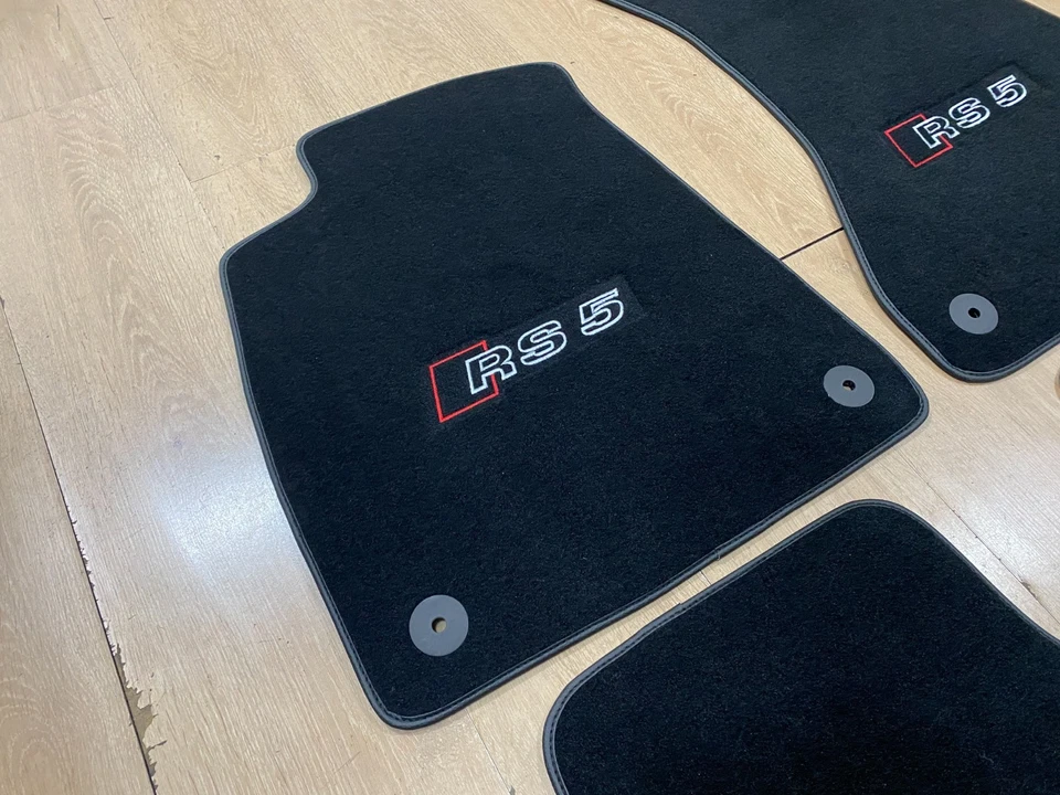 Luxury Floor Car Mats for Audi RS5 2016-2024 Coupe, Set of 4 , Made to Order Foto 2 de 4