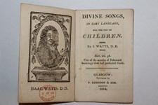 1814 Isaac Watts Divine songs use children Glasgow Lumsden chap book chapbook 1814 Isaac Watts Divine songs use children Glasgow Lumsden chap book chapbook