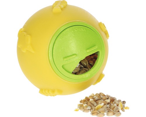 Snackball Kerbl Snackball FüRr HüHner Ca. 7,5 Cm, HüHnerbeschäFtigung, Gelb GrüN-image