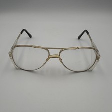 VINTAGE 1990s CREWS-ENGINEER Z87 SAFETY GLASSES SIDE SHIELDS/GOLD FRAMES/TAIWAN