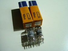 2 x Siemens ECC81 12AT7 Röhren Neu NOS NIB m...