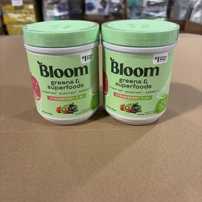 Bloom Greens & Superfoods Powder  Strawberry Kiwi 2 Pk- Exp: 09/2026