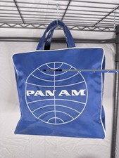 VINTAGE ORIGINAL 1960s PAN AM TRAVEL BAG NYLO...