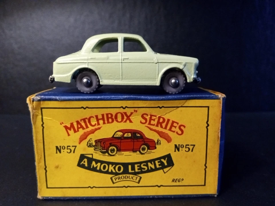 Caja de cerillas #57A Wolseley 1500 1958 en muy buen estado/como nueva en caja original B4 Foto 2 de 4