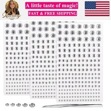 Self Adhesive Face Gems and Pearls for Makeup, Festival Jewels, Hair Gems Pea...