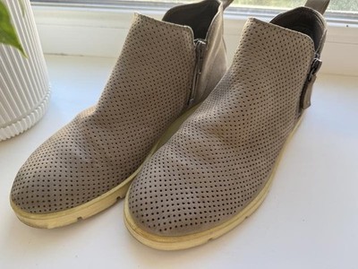 Women Ecco Boots Beige Suede 39