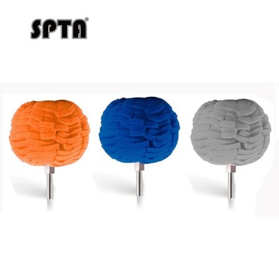 SPTA 1Pc 3 Inch Round Buffing Polishing Ball for Car Power Drill 1/4'' Dia Shank