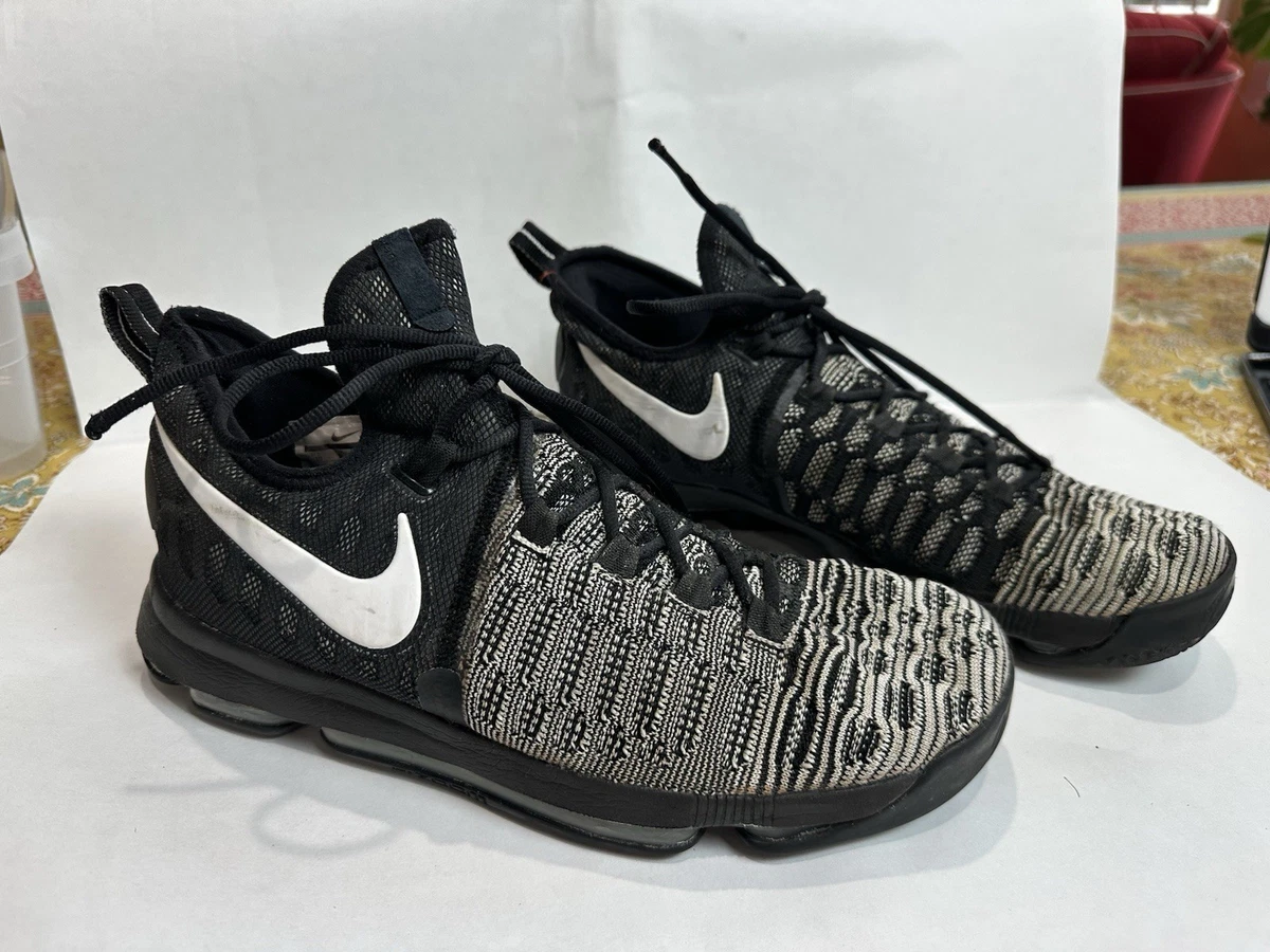 Nike Zoom KD 9 Mic Drop Black White Flyknit Basketball Shoes 843392-010 Mens 8.5 Nike Mens Zoom KD 9  main image 4