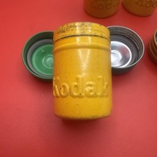 3 Vintage Aluminum Metal 35mm Kodak Film Canisters W/ Lids