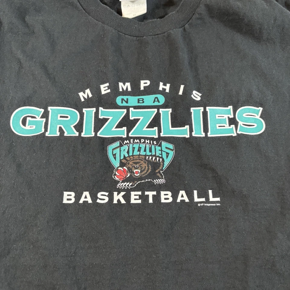 Memphis Grizzlies Basketball VTG Y2K Retro Faded Tshirt Size XL Made In USA NBA - Image 2 of 4
