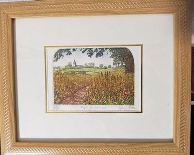 Stephen Whittle ''Ripe for Harvest'' Etching Signed Limited 239/275 Framed UK Land