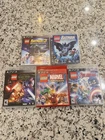 PS3 Game Lego Lot Batman 1,3 Star Wars Force Awaken-Marvel-Avengers Super Heroes