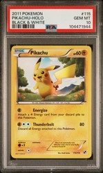 Pikachu 115/114 Black & White Secret Rare Holo