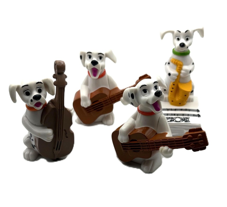 Disney 101 Dalmatians Lot of 4 Happy Meal Toy Dog Figurines 2000 | eBay