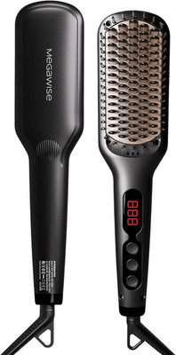 Pro Ceramic Ionic Hair Straightener Brush for Home Salon | MCH Fast 20S Heating 