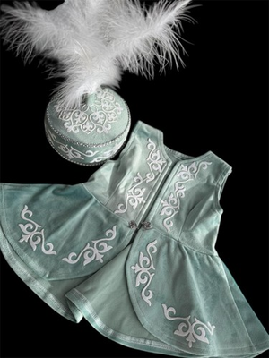 #ad #ad Kazakh Kyrgyz vest and hat for girls Age 1years for „Тұсау кесер” $83.84