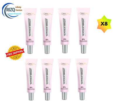 Radiant Skin & Dark Spot Care ~ L Oreal 8% Glycolic Bright Serum Free Shipping