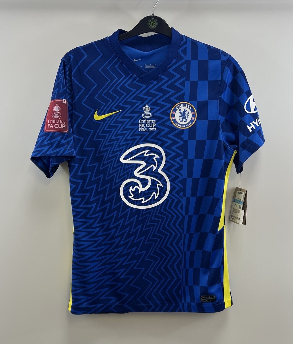 BNWT Chelsea FA Cup Final 2021 Home Football Shirt 2021/22 Adults (M) Nike  H338