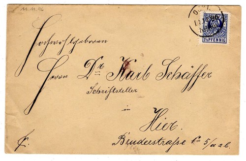 Posta Cittadina Monaco 3 On Letter Of Request (DA7194)