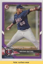2018 Bowman Draft Purple 149/250 Brusdar Graterol #BD-3 READ fm0