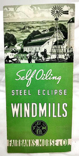 1930's Fairbanks Morse & Co. Steel Eclipse Windmills Sales Brochure