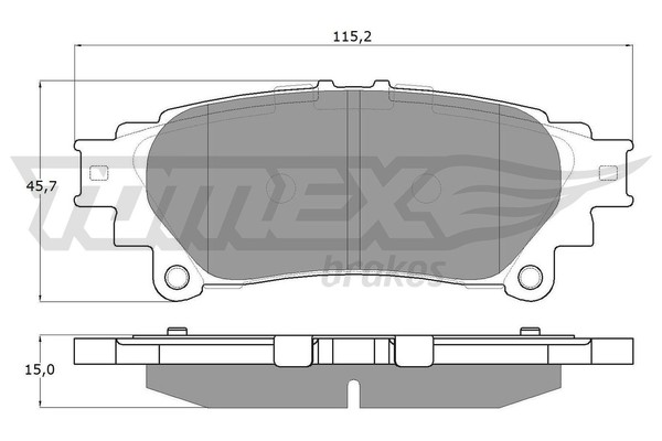 Tomex Brakes Bremsbelagsatz Scheibenbremse TX 18-40 FüR Lexus RX Toyota Sienna-image