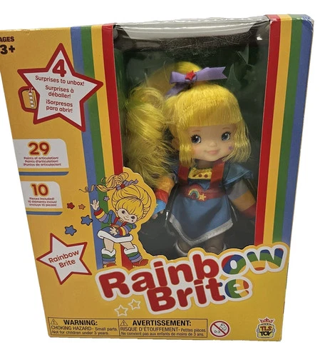 Rainbow Brite 5.5" Poseable Fashion Doll 4 Surprises In Box Play Time Fun