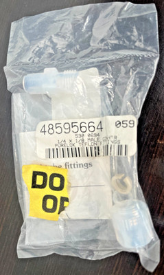 Pureloc PTFE PFA Teflon Compression Tube Connector 1/4'' Tube OD to 1/8'' Male NPT