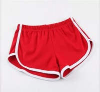 Womens Gym Shorts Dolphin Hot Pants Running Yoga Sports Contrast Trim Beach 8-20