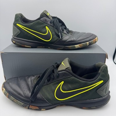 Nike Lunar Gato II Indoor Soccer Shoes Mens Sz 11 Olive Green Black 580453-007