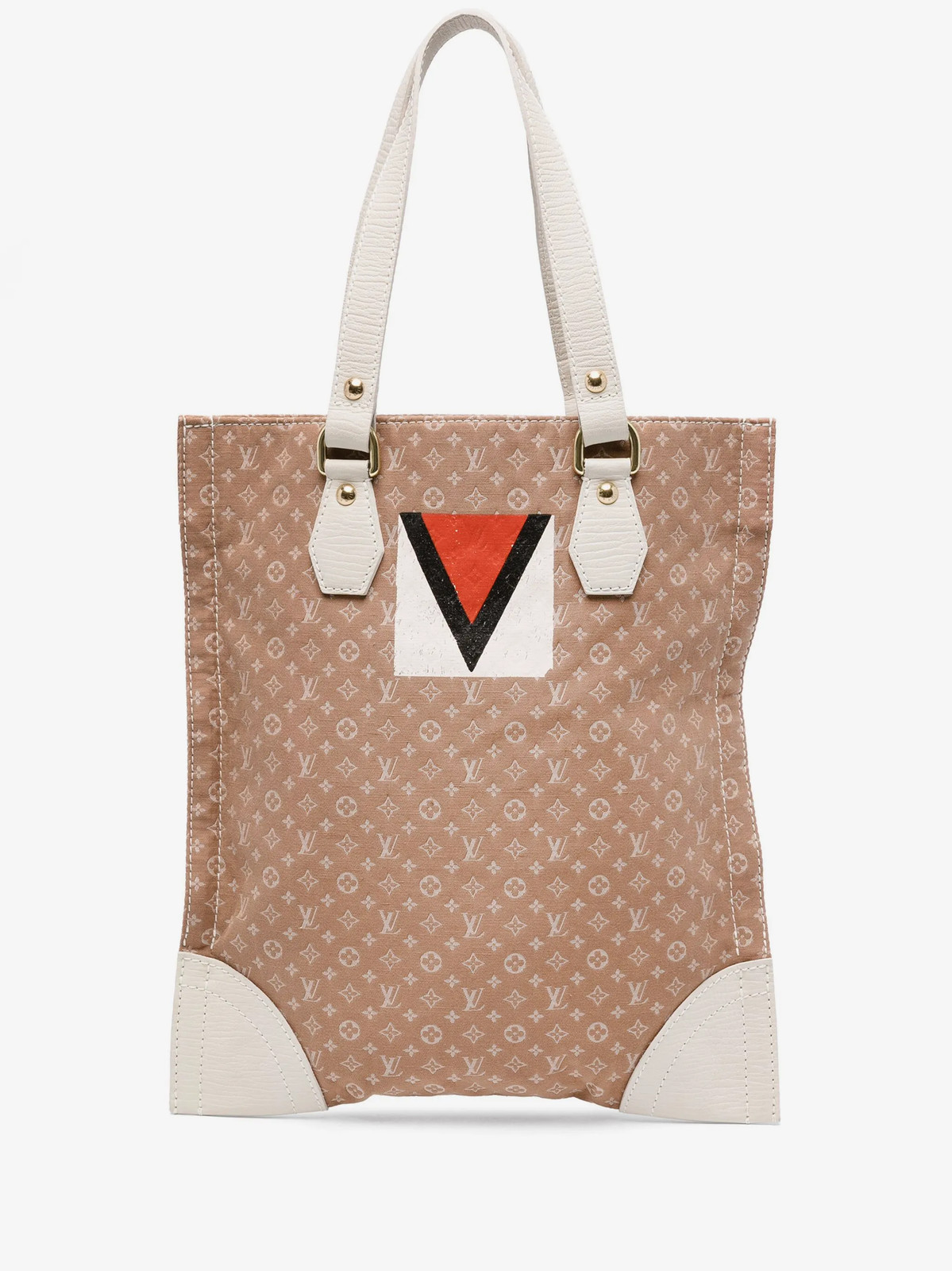 Louis Vuitton A8878 Borsa a Mano Donna Vintage In Cotone Azzurro
