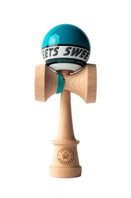 Sweets Kendama Starter / Teal Blue 16.8cm (6.6'') Beech Wood Skill Toy