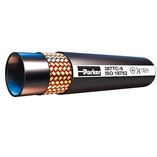 2Pc Parker 387TC-4, Hydraulic Hose with Tough Cover
