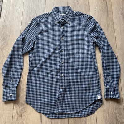 loro piana dress shirt Grey Striped by Knot Standard This shirt is made from linen Loro Piana Andr Linen Half-Placket