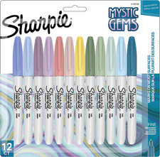 Sharpie Permanent Markers, Mystic Gems Special Edition, Fine Point, Assorted Col