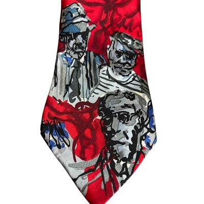 Jerry Garcia Abstract Portrait Silk Tie Ice Records Dream Collection 1990s