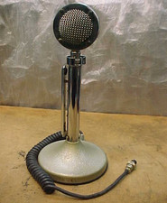 AS-IS Untested Vintage Astatic D-104 Microphone  TU- G Stand Chrome Great Decor
