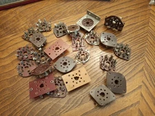 Vintage 8 Pin Octal Tube Socket Lot NOS and Used 1.5 Inch Spacing