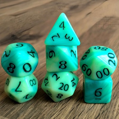 DND Würfelset Sylvan Sanctuary Polyeder Kunststoffform 7 Stck. TTRPG Dungeons Drachen