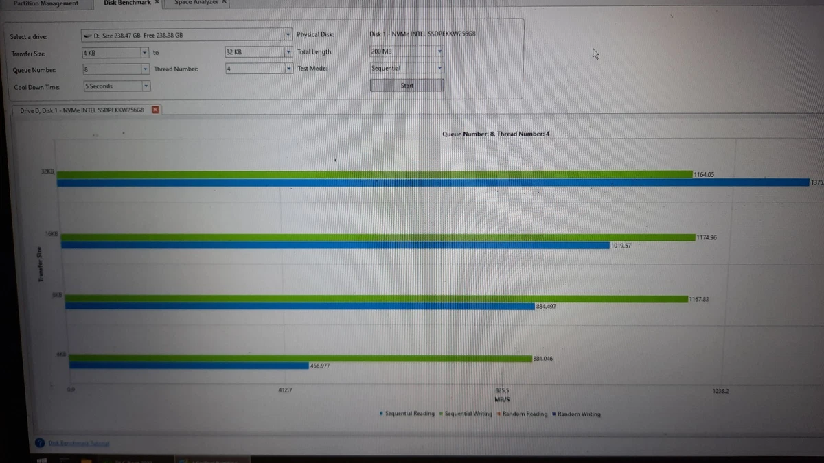 Sæt tabellen op Potentiel bille Intel SSD 760p Series 256GB M.2 2280 80mm SSDPEKKW256G8 | eBay