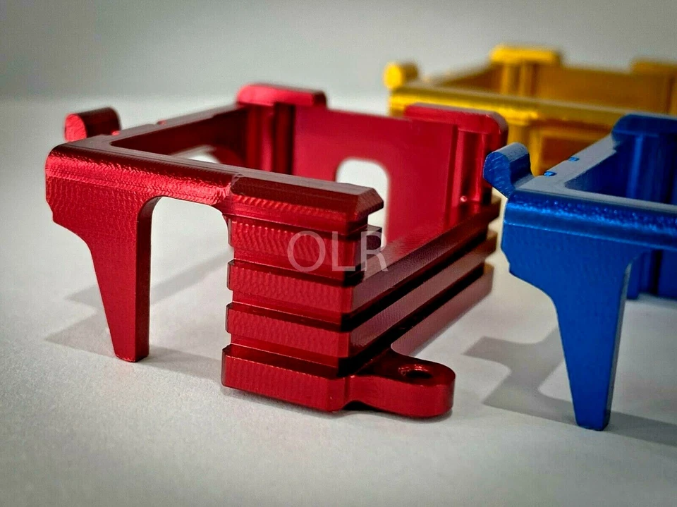 OLR Aluminum 6061 motor housing for Mini-Z Kyosho MA-030 (Red) - Image 2 of 4