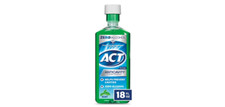 ACT Anticavity Fluoride Mouthwash Zero Alcohol 18 fl. oz Soothing Mint exp 01/24