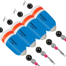 BLUE-2-7IN-4PCS Fishing Bobbers Fishing Floats Weighted Bobbers Fishing Tackle